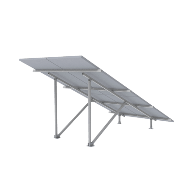 Montaje para Panel Solar 2X2, Riel 5 de 2700mm para Módulos con Espesor de 30-35mm, Vel. de Viento Máx. 136km/h - Toer