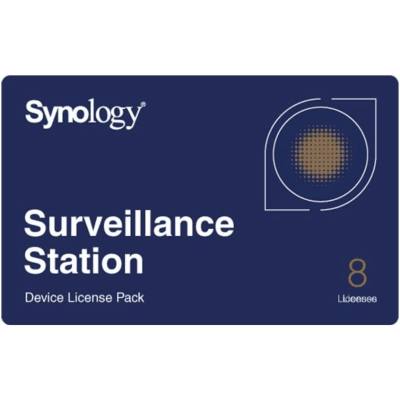 Licencias de Dispositivos de Vigilancia Synology | Paquete de 8 Licencias | Compatibilidad con Cámaras IP, Módulos de E/S, Altavoces IP | Gestión Centralizada CMS | Licencias Predeterminadas Incluidas. - Toer