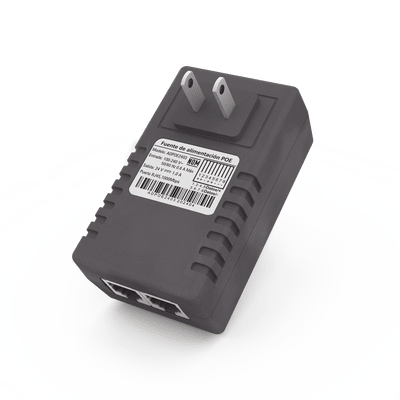 Adaptador de pared / Inyector PoE / 48 Vcc / 0.5 A / Controlado por chip IC / Protección contra OV, OC, SC, UV/  Fácil de instalar - Toer