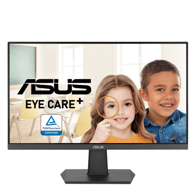 Monitor LED LCD ASUS VA27EHF / 27 Pulgadas / Resolución Full HD 1920x1080 / Relación de Aspecto 16:9 / Frecuencia de Refresco 100 Hz / Clase de Eficiencia Energética E / Garantía de 7 Años - Toer
