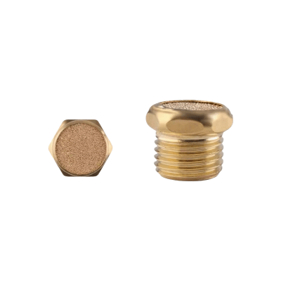Silenciador Neumático / G1/4 / Rango de Filtrado 70-90 μm / Bronce / Para Sistemas de Aire Comprimido