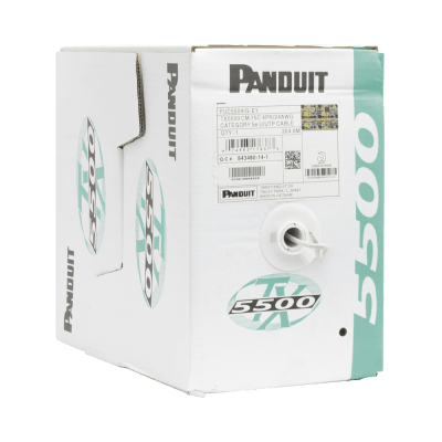 Bobina de Cable UTP 305 m. de Cobre, PanNet, Gris, Categoría 5e (24 AWG), PVC (CM), de 4 pares