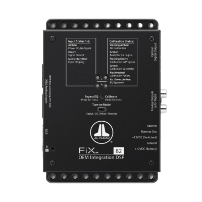 Procesador DSP de Integración OEM / 8 Canales de Entrada / 2 Canales de Salida / Tecnología FiX™ / Corrección de Señal de Fábrica / Restauración de Graves y Agudos / Para Sistemas de Audio Automotriz