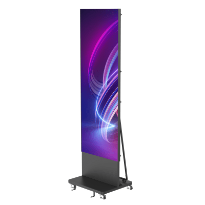 Poster LED de Piso / Pixel Pitch 1.2 mm / Modular (Puede Crecer con Mas Posters) / Case para Transporte / Uso en Interior / Calidad de Video Destacada
