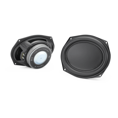 JL Audio®  / Car Audio / Altavoces  6 x 9 pulgadas / Potencia RMS 100 W / Cono de Polipropileno Mineral / Respuesta 36 Hz-20 kHz / Impedancia 4 ohm / Conectores Espada