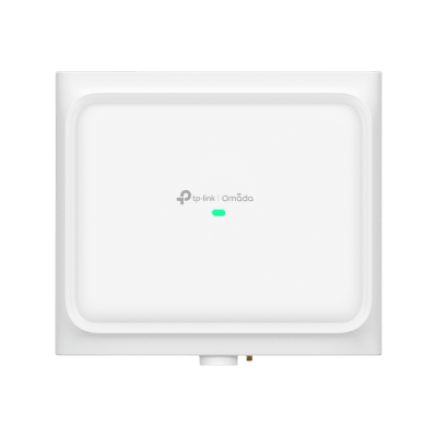 Access Point WiFi 6 Outdoor AX3000 / 2402 Mbps 5 GHz + 574 Mbps 2.4 GHz / Antenas Direccionales 30ºH-30ºV, 12 dBi 2.4 GHz + 15 dBi 5 GHz / IP68 / -30°C a +70°C / PoE+ 802.3at / Omada Cloud Management / 802.11k/v/r Roaming