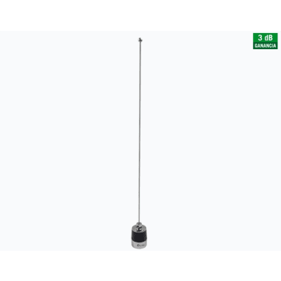 Antena Móvil VHF, Rango de Frecuencia 144-174 MHz, Ganancia 3.0 dBi