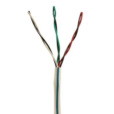 Bobina de Cable de Cobre de 3 Pares Clase 4 Para Sistemas FMPS, 16/19 AWG, Sin Blindaje, CMP (Plenum), Color Azul, Carrete de 609 metros