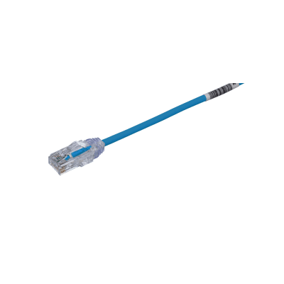 Cable de Parcheo TX6, UTP Cat6, Diámetro Reducido (28AWG), Color Azul, 100 ft - Toer