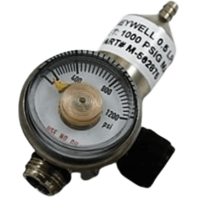 Regulador de gas de calibración con flujo ajustable a 0.5 L/min para cartuchos de sensor de la serie E3Point