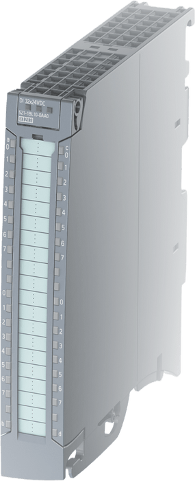 Módulo Digital SIMATIC S7-1500 / DI 32x24VDC BA / 32 Entradas Digitales / Tipo 3 IEC 61131 / Grupos de 16 / Front Connector Push-in / Prioridad de Arranque