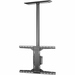 Soporte de techo universal para Pantallas de 32" a 90" / Capacidad de Carga 68.2 kg / Patrón de Montaje hasta 600 x 400 mm / Columna de Aluminio de 36" / Inclinación Ajustable -5° a 20° - Toer