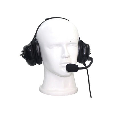 Auriculares con orejeras acolchonadas de gel con micrófono flexible con cancelación de ruido para radios Kenwood TK3230/3000/3402/3312/3360/3170,NX240/340/220/320/420